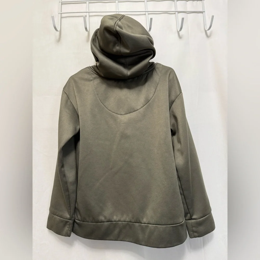 Realtree Boys Size 5 Dark Green Camouflage Flag Sweatshirt Hoodie 0112